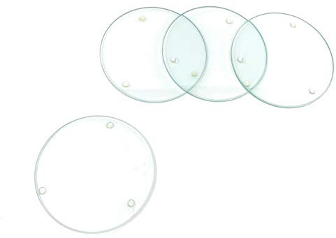 GLOREX Glasuntersetzer, Glas, Mehrfarbig, 10.3 x 10.3 x 2.29 cm, 1 Einheiten