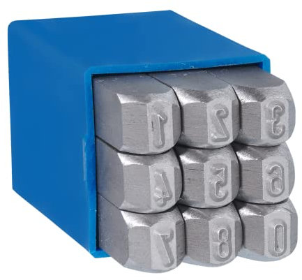 GRAVUREM Sonderklasse Schlagzahlen, Schlagstempel, Prägestempel, Einschlagzahlen - Zahlen 0-9 / 5mm