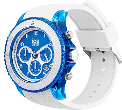 Ice-Watch - ICE dune Superman blue - Weiße Herrenuhr mit Silikonarmband - Chrono - 014224 (Extra large)
