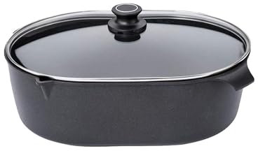 Original Gundel GUSS BRÄTER mit Glasdeckel Gigante INDUKTION, 41,5 x 28,5 x 13,5 cm, Set Bräter groß