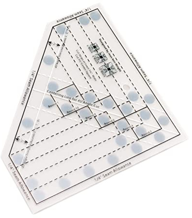 Mini Quilt Ruler Tool Mesh Pineapple Sewing Ruler Tools Template Acrylic for Trim 6 8 10 Inch Trimmer Quilts