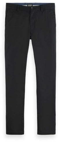 Scotch & Soda Mott Chino, Pantaloni, Uomo, Black FW 001, 29W / 32L