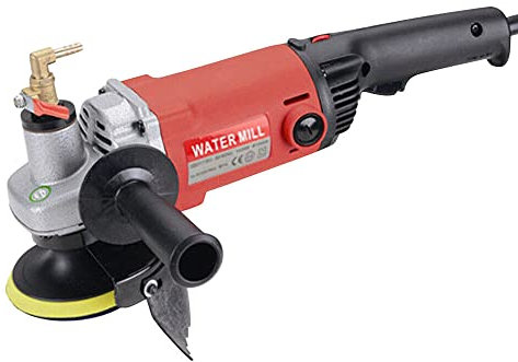 Lucidatrice ad acqua 1400W Lucidatrice per Marmo Cemento Granito Terrazzo con Disco di Lucidatura Velocità Variabile