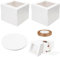 ZMDMAH 2 Scatole per Torte, 25 x 25 x 20 cm, Cartone, Trasporto Torte