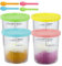 4 Stück Behälter für Ninja Creami Deluxe Pints,680 ml Creami Behälter Kompatibel mit NC501, NC500 Serie,Zubehör für Ninja Creami Ice Cream,BPA-frei, wiederverwendbar