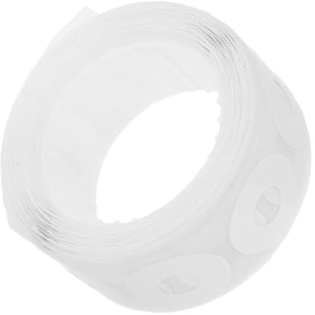 Milisten Self-Adhesive PVC Hole Reinforcement Rings for Binder Repair, Easy to Use Strengthening Labels, 250 Sturdy White Protectors for Office and School Use