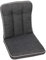 OUTLIV. Polsterauflage für MBM Romeo Gartenstuhl Niedriglehner, strapazierfähig und pflegeleicht, 90x42 cm Sitz- Rückenkissen in Anthrazit
