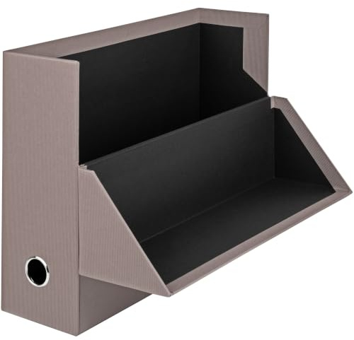 Rössler 1319452493 – S.O.H.O. Arkivlåda, med sidoflik och fingerhål, taupe, 9,5 x 33,5 x 25,5 cm, 1 styck