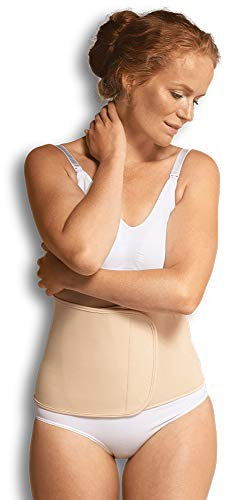 Carriwell Bauchbinder aus Bio-Baumwolle – Unterstützung nach der Geburt, für Rückbildung & Haltung – Verstellbarer Klettverschluss – Weich, atmungsaktiv, ideal nach Kaiserschnitt, S/M