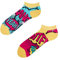 Dedoles Sneaker Socken Low Cut Füßlinge Unisex Damen Herren Baumwolle lustiges Design Geschenk links rechts verschieden, Farbe Mehrfarbig, Motiv Comics Knöchelsocken, Gr. 43-46