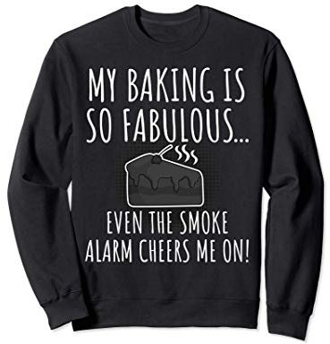Lustiger Konditor Bäcker Pâtissier Backen I Rauchmelder Sweatshirt
