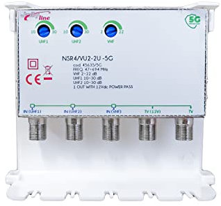 Jolly Line Amplificatore 4 transistor per esterno e attacco a palo con filtro 5G