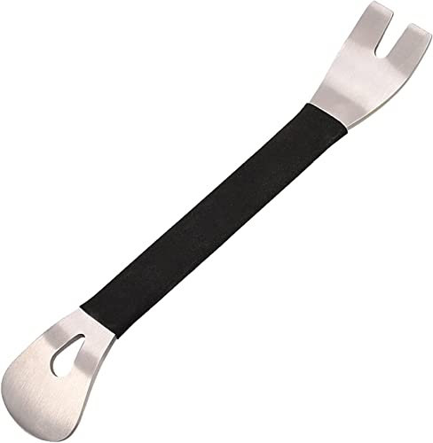 Barre di leva piede di porco Barra di sollevamento, Attrezzo for la rimozione del rivestimento Acciaio inossidabile Durevole Livello di rimozione del rivestimento a due estremità Strumenti di leva Pan