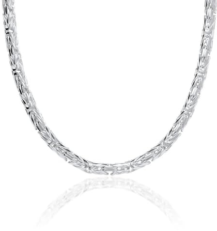 925er Sterlingsilber Königskette für Herren 5mm JEWLIX -55cm