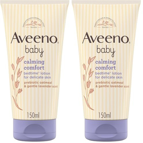 Aveeno Baby Calming Comfort Bedtime Lotion, 150 ml (Pack of 2)