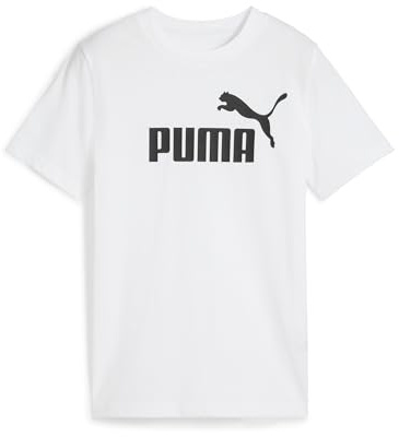 PUMA Ess No. 1 Logo Tee B, Magliette Bambino, PUMA White, 152