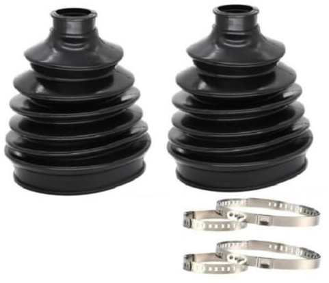 2X Faltenbalg Aus Gummi Universelle Hochflexible CV Manschetten Staubschutz-Kugelkopf-Rundklemme Stretch Achsmanschetten Mit Konstanter Geschwindigkeit, Gelenkpaarschutz