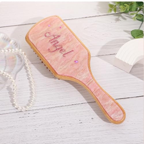 RoPox Spazzola personalizzata con nome, pettinatura antistatica, pettinare capelli ribelli spessi e ricci