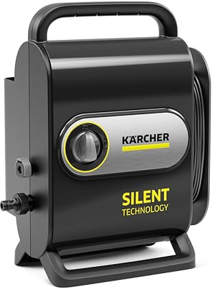 Kärcher Hochdruckreiniger K Silent Anniversary Edition, Druck: max. 130 bar, Fördermenge max 420 l/h, extrem leise, mit eco!Booster für effiziente Reinigung, schwarz