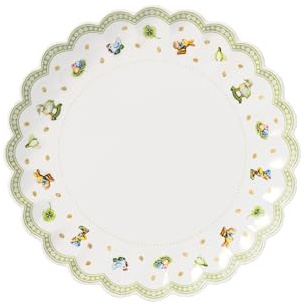 Villeroy & Boch – Easter Delight assiette creuse à pâtes, porcelaine Premium, motifs de Pâques rétro, détails dorés, coupe profonde pour les plats de pâtes, les bowls et la cuisine printanière