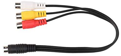 Dioche S Videokabel S Video 4-stift Hane Till Honkabel - Dubbelskärmad Videoadaptersladd - 1,0 Fot Plug and Play för Tydlig Signalöverföring