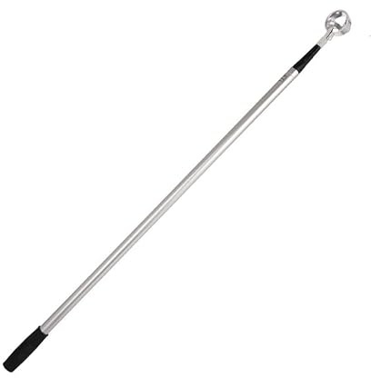 Infällbar golfbollsretriever i aluminiumlegering — bollrör, skopa och uppsamlare — infällbar längd: 108–557 cm
