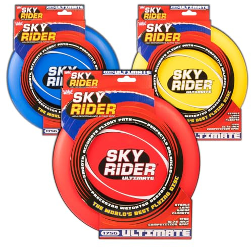 Wicked Sky Rider Ultimate from Vision | High Performance Flying Disc | 175g Precision Weighted for Ultimate Frisbee (Random - Blue/Red/Yellow)