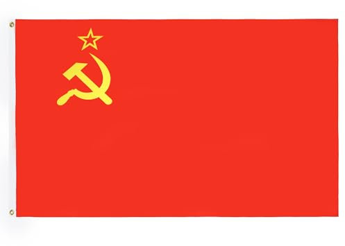 AZ FLAG - Drapeau URSS - 90x60 cm - Drapeau Communiste - Russie 100% Polyester Avec Oeillets Métalliques Intégrés - Pavillon 50 g