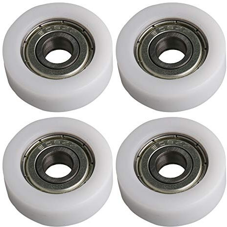 30 MM OD 608ZZ Lager Flache Nut Kugellager Führungsrolle Räder Rolle 93 KG Tragende Möbel Riemenscheibe Packung mit 4