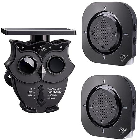 BetterLink uppfartslarmsystem väderbeständig rörelsesdetektor och sensor för utomhusbruk med 120 dB siren-, ljud- och ljusvarningssystem gör det enkelt att övervaka och skydda utomhus/inomhusegenskap