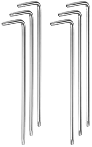 QUARKZMAN 6uds Torx Hexagonal Llaves, T15 Alto Carbono Acero Extra Largo Brazo Torx Hexagonal Llave L Forma Estrella Llaves para Automoción Césped Equipo y Motor Refacción