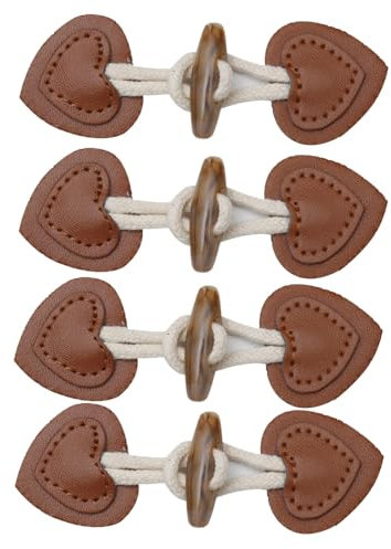 4 Ersatzknöpfe für Kleidungsstücke, Nähknöpfe, Harzknöpfe, Kunstledermäntel, Jacken, Strickwaren, Trenchcoats, Harzknöpfe, Kinderknöpfe (braun)