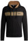 BOSS Herren Authentic Jacket H Hoodie aus Baumwoll-Terry mit Reißverschluss und Dégradé-Streifen Schwarz001 L