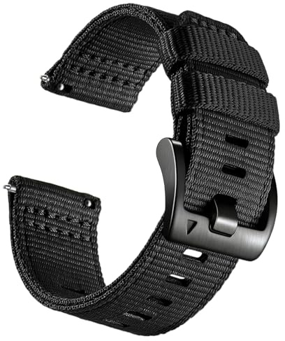Gugobit 22mm Nylon Armband Kompatibel mit Garmin Venu 3/2/4/Vivoactive 4/Forerunner 255 265/Amazfit Balance/Bip 6 5/GTR 4/3/2 Armband,für Samsung Galaxy Watch 3 45mm/Huawei Watch GT 6/5/4/3/2 Pro 46mm