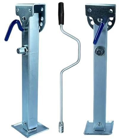 Gato de coche, ajustable, resistente, compacto, para remolque, gatos de nivelación, estabilizador de remolque de motocicleta de alto rendimiento, patas de soporte, gatos de nivelación de aluminio