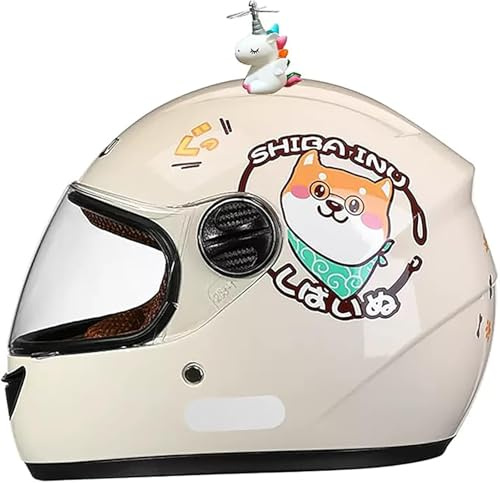 Casco Integral Infantil Para Niños Y Niñas, Ideal Para Motocicleta, Bicicleta, Patinete Eléctrico, Cruiser, Ciclomotor Y Kart. Tallas De 3 A 12 Años. H,48-55cm