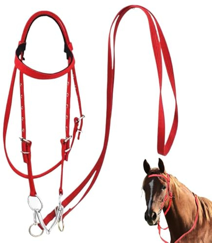 Testiera Briglia Da Addestramento Per - Testiera Regolabile, Set Di Briglie In Corda | Testiera E Redini Per , Briglia Da Equitazione Con Corda Per Equitazione In Scuderia, Accessori Pe