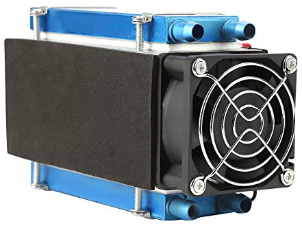 Fafeicy Refroidisseur à Semi-conducteur, Climatiseur Mini Peltier 12 V, Dispositif de Dissipation Thermique Efficace pour les Petits Espaces, Kit de Circulation d'eau à Faire Soi-même (6 broches)