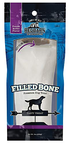 Redbarn Large Filled Bone-Peanut Butter Header Card
