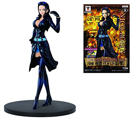 Banpresto One Piece 6.3-Inch Film Gold Nico Robin DXF Sculpture, The Grandline Lady Volume 2