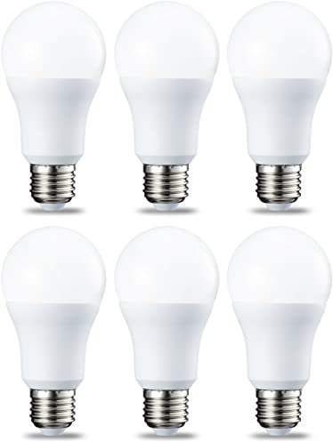 Amazon Basics LED-Leuchtmittel, Edison-Schraubgewinde E27, 10 W (entspricht 75-W-Glühbirne), Kaltweiß, nicht dimmbar, 6er-Pack