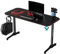 ULTRADESK FRAG V3 Computertisch Gaming-Schreibtisch - Gaming Tisch Stahlkonstruktion - Platz für Zwei Monitore - Futuristische Formen - Beinfreiheit und Mehr - Inklusive Zubehör - 140x60cm - Rot