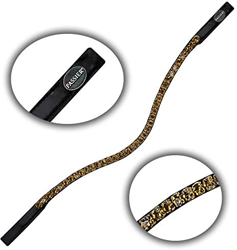 Passier geschwungener Stirnriemen mit XL Premium Crystals