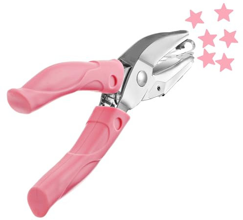 Teaaha handgehaltener Locher, Einzellochstanze Metall Lochzange Blauer Einzellocher Aus Metall Mit Weichem Griff, Lochzange für Papier DIY-Basteletiketten Kleidung Ticket (1)