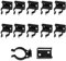 XPEX Küche Sockel 10 Stück Küchen Sockelleisten Clips Leistenclips Für Sockelleiste,Küchensockel Befestigungsclips Sockelblendenhalter Für 32-42mm Küchenfüße