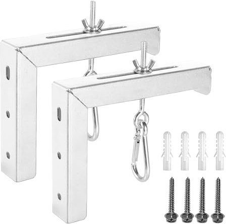 ohodhmnu Support mural en L pour projecteurs - Crochets universels pour écran intérieur et extérieur