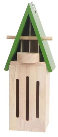 Oxxggkao Abri à papillons à suspendre résistant aux intempéries en bois pour jardin, jardin, maison d'habitat de papillon