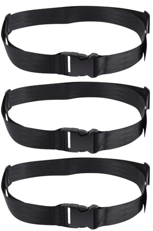 iplusmile Cinturón de Seguridad para Silla de Comer Ñiño 3 Piezas, Arnés Ajustable de Poliéster Ligero, Compatible Mayoría de Sillas, Adecuado para Viajes y Hoteles