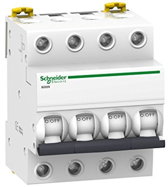 Schneider Electric A9K24740 Interruptor Automático Magneto Térmico, Ik60N, 3P+N, 40 A, Curva C