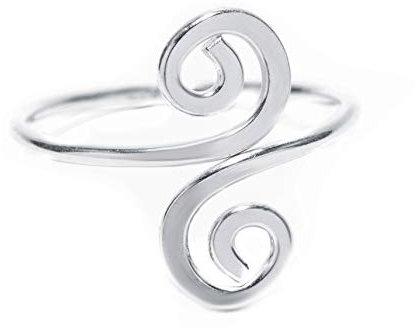 Windalf Damen Zehen-Ring SPIRALA 14 mm Bohemia Silber-Ring Fußring Schmuck 925 Sterlingsilber